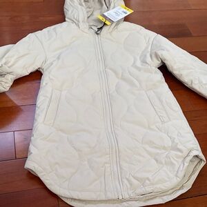 Mondetta Kids Off-White Quilted Puffer Jacket